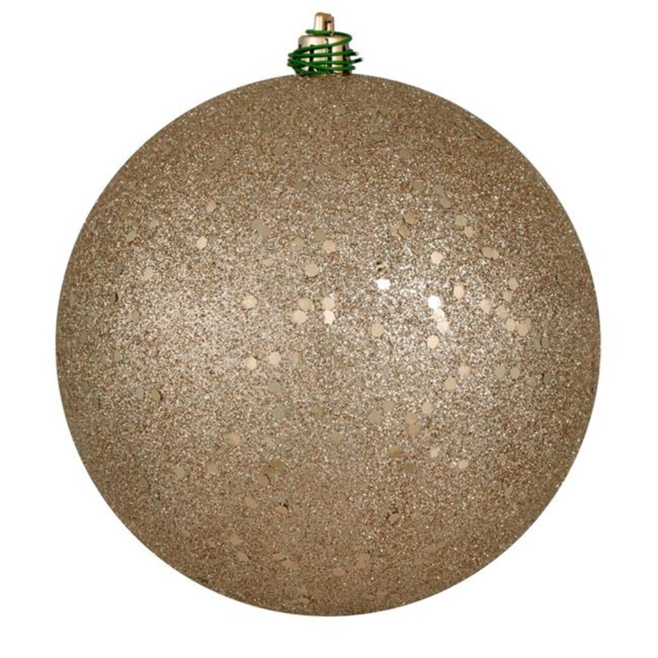 6 in. Oat Sequin Ball Drilled - Bag of 4